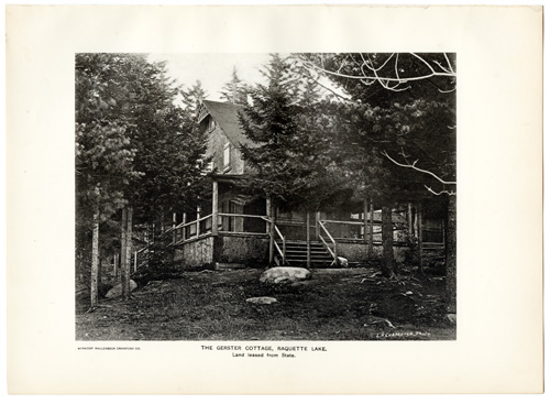 THE GERSTER COTTAGE, RAQUETTE LAKE